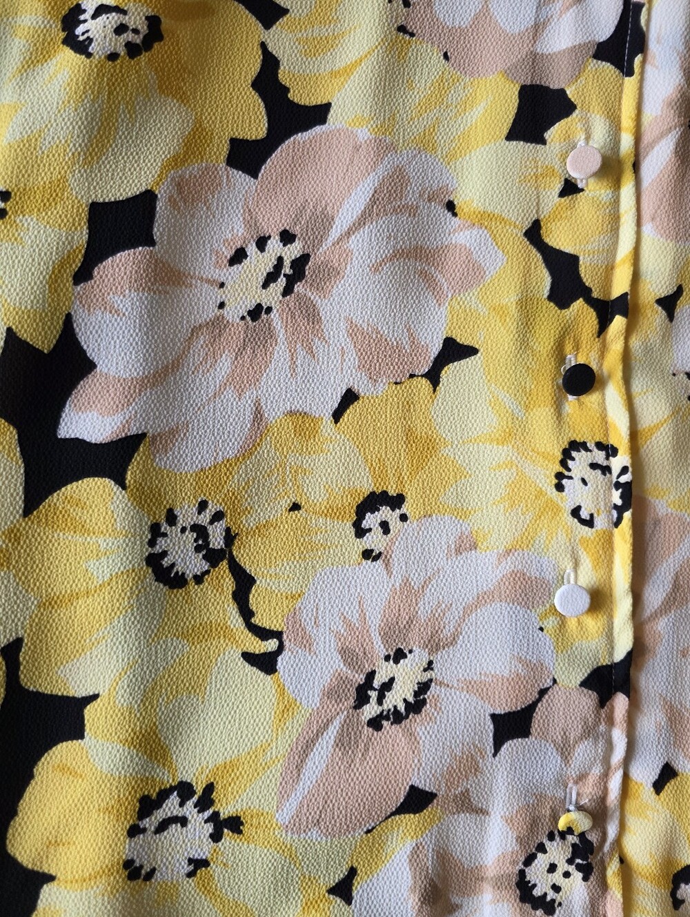 Talbots Pippy Poppies Yellow Floral Crepe Midi Dress 2P - Picture 4 of 11
